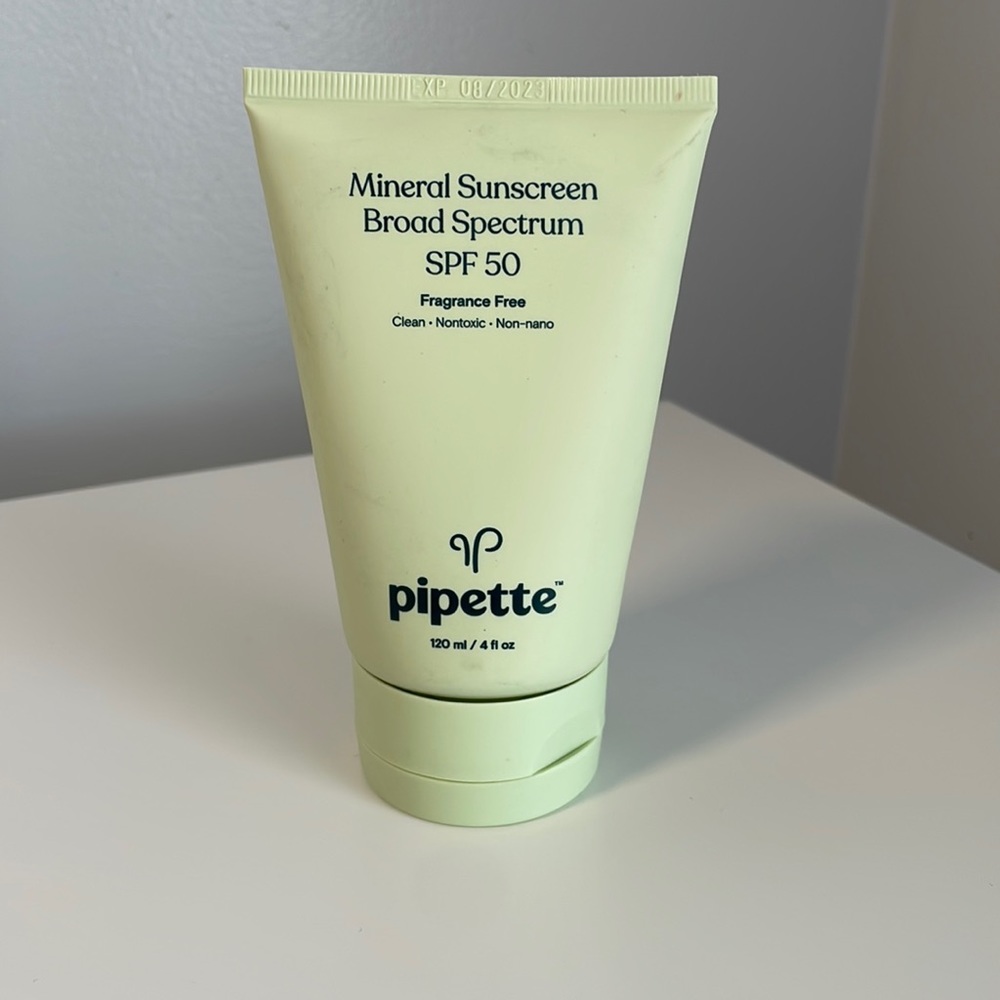 Pipette Mineral Sunscreen Broad Spectrum SPF 50 New